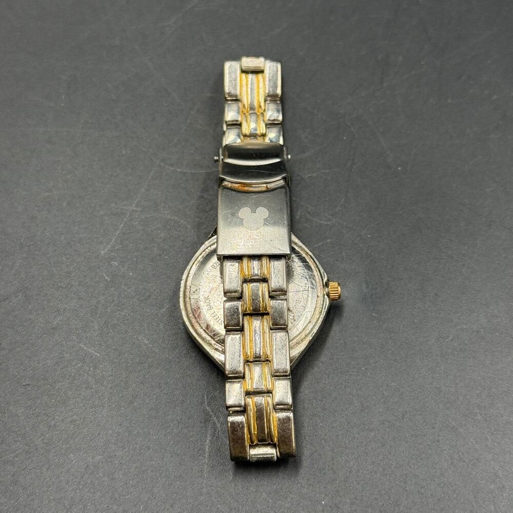 Disney Mickey Mouse Watch Women's Two Tone Bracelet Watch Classic Mickey - Picture 4 of 9